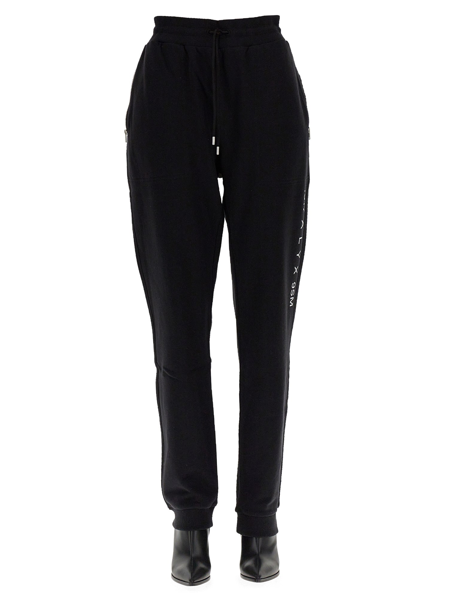 1017 ALYX 9SM    VISUAL COTTON FLEECE JOGGING PANTS WITH LOGO PRINT