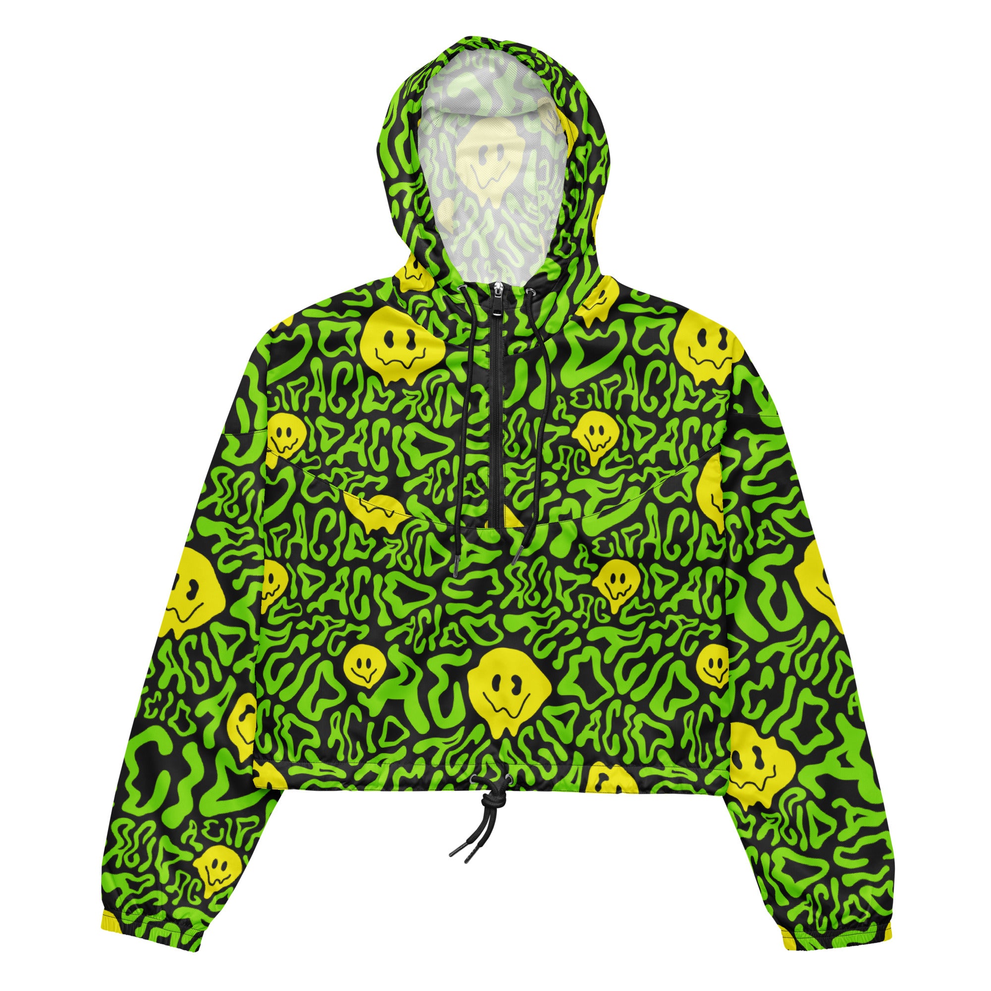 Acid Smilez Cropped Windbreaker