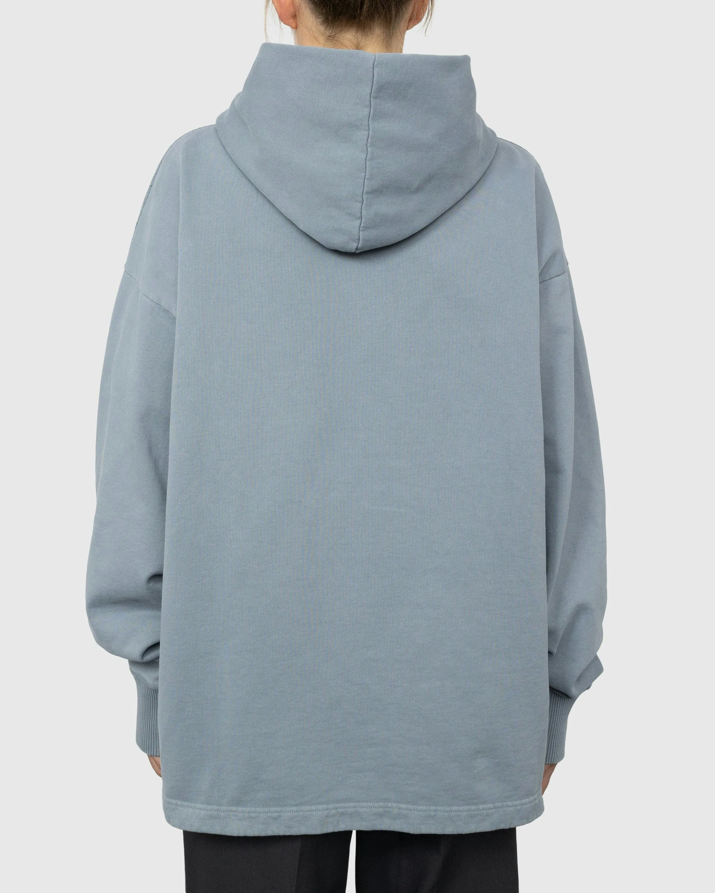 Acne Studios – Organic Cotton Logo Hoodie Steel Grey | Highsnobiety Shop