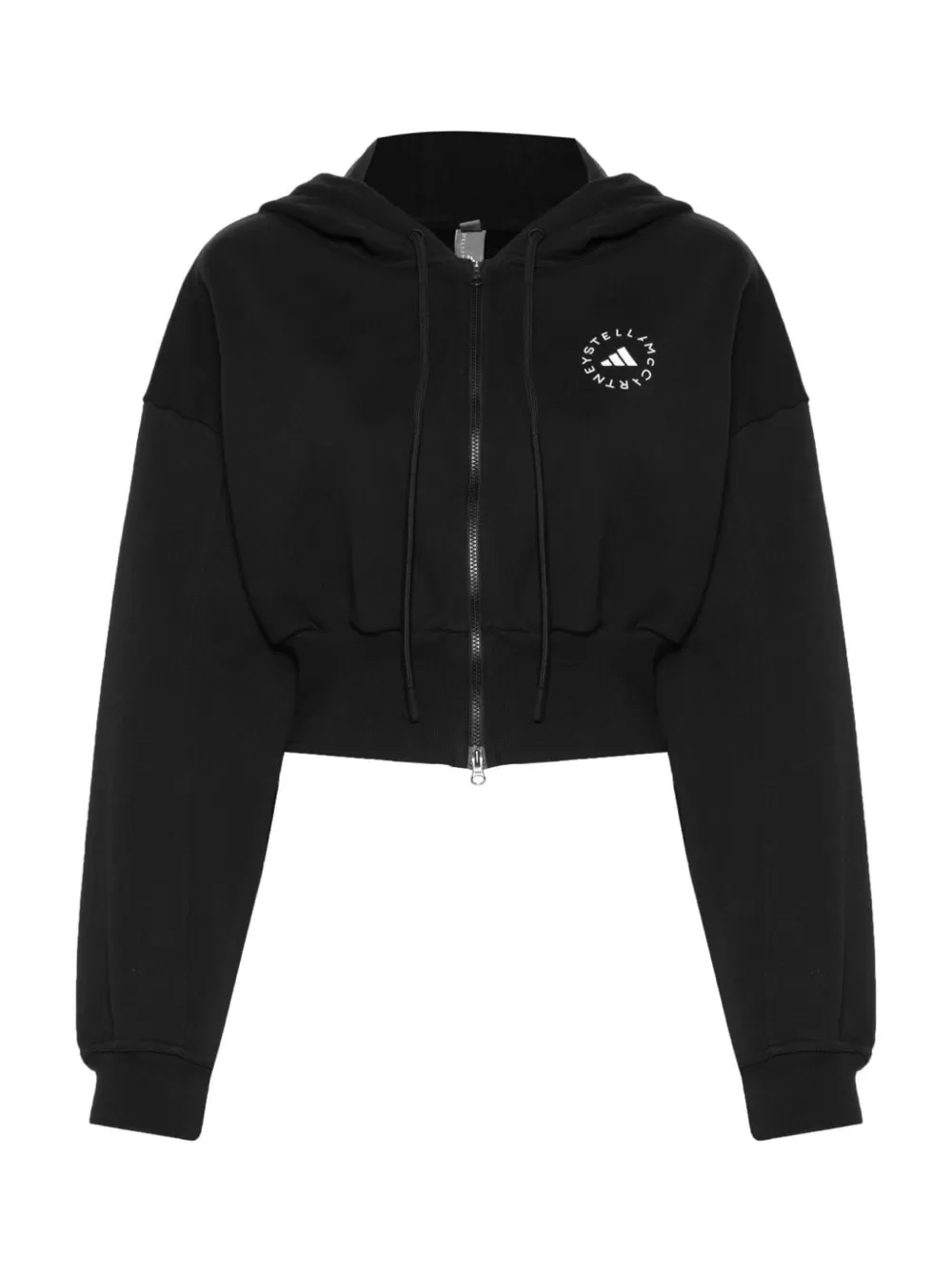 Adidas x Stella McCartney Hooded Track Top in Black