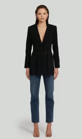 Amanda Uprichard Jonas Blazer in Black