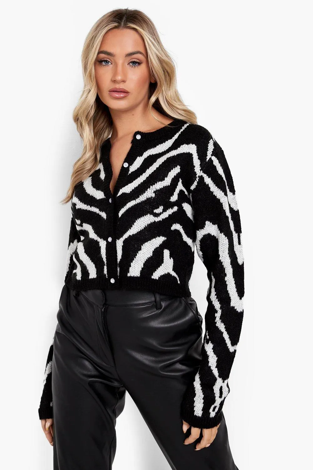 Animal Print Cardigan