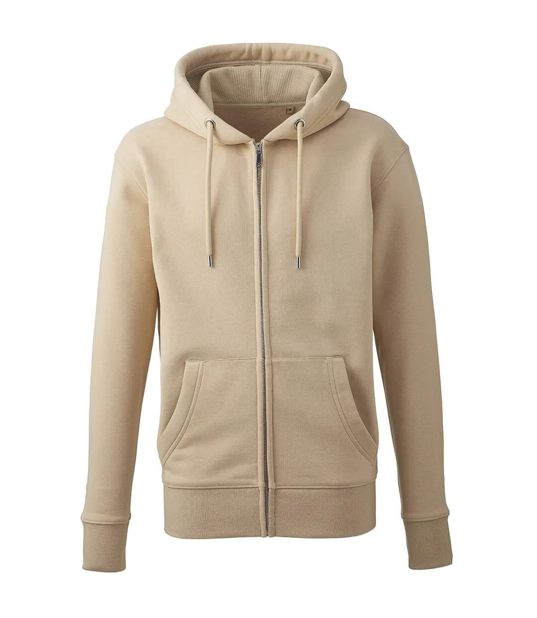 Anthem Mens Organic Full Zip Hoodie (Desert Sand) - UTPC4318