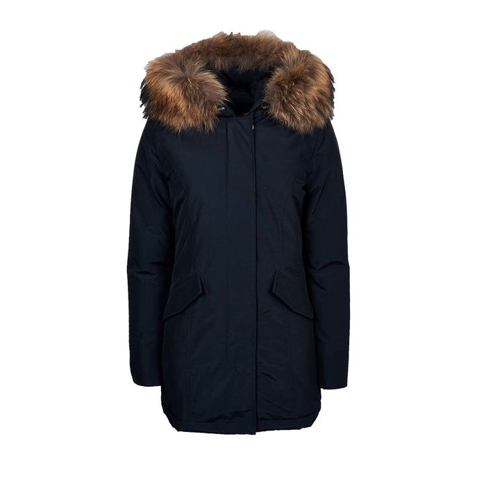 ARCTIC PARKA WITH FUR Woman Dark navy