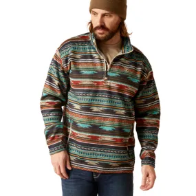 Ariat Men's Caldwell 1/4 Zip Biscay Bay Serape Pullover Sweater