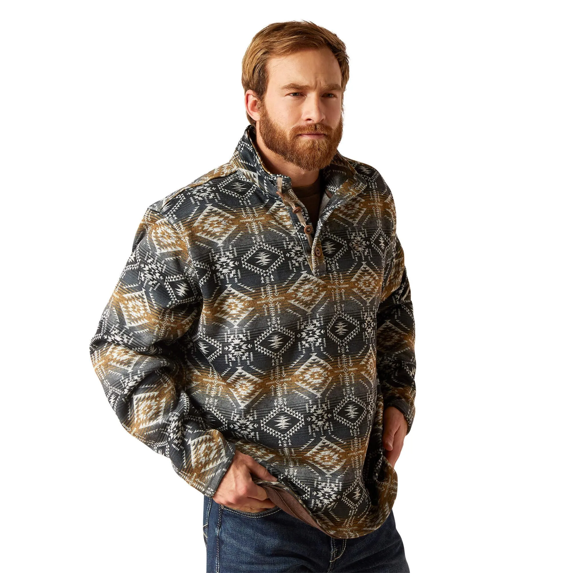 Ariat Men's Wesley Brindlewood Serape Print Sweater