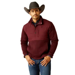 Ariat Men's Windsor Wine Caldwell Reinforced Snap Sweater