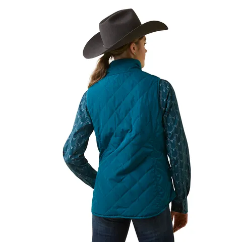 Ariat Women's Dilon Reversible Deep Lagoon Insulated Vest