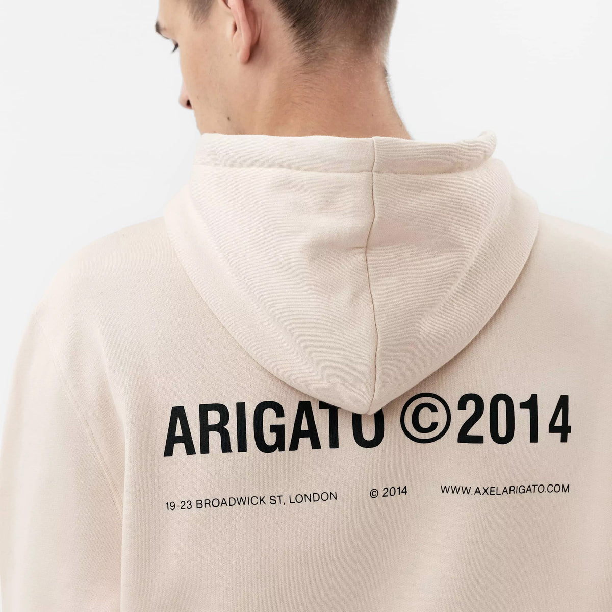 Axel Arigato - London Hoodie in Pale Beige