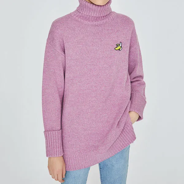 Banana Roll Neck Sweater