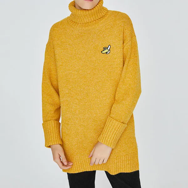 Banana Roll Neck Sweater