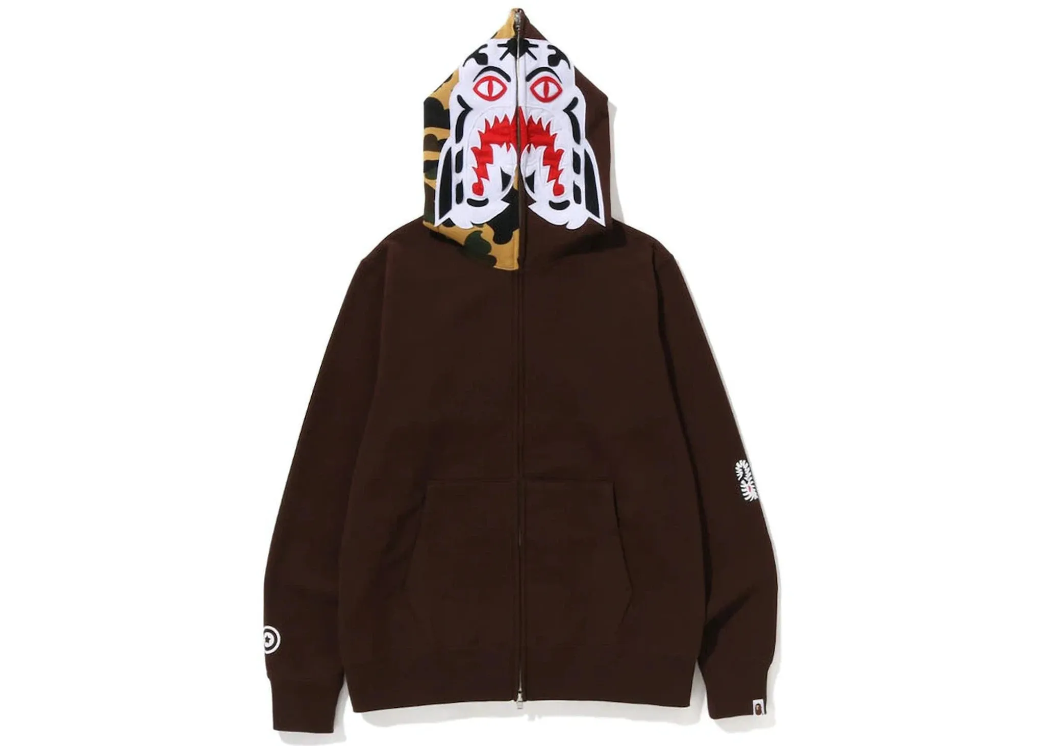 BAPE 1St Camo Tiger Full Zip Hoodie (SS23) Brown