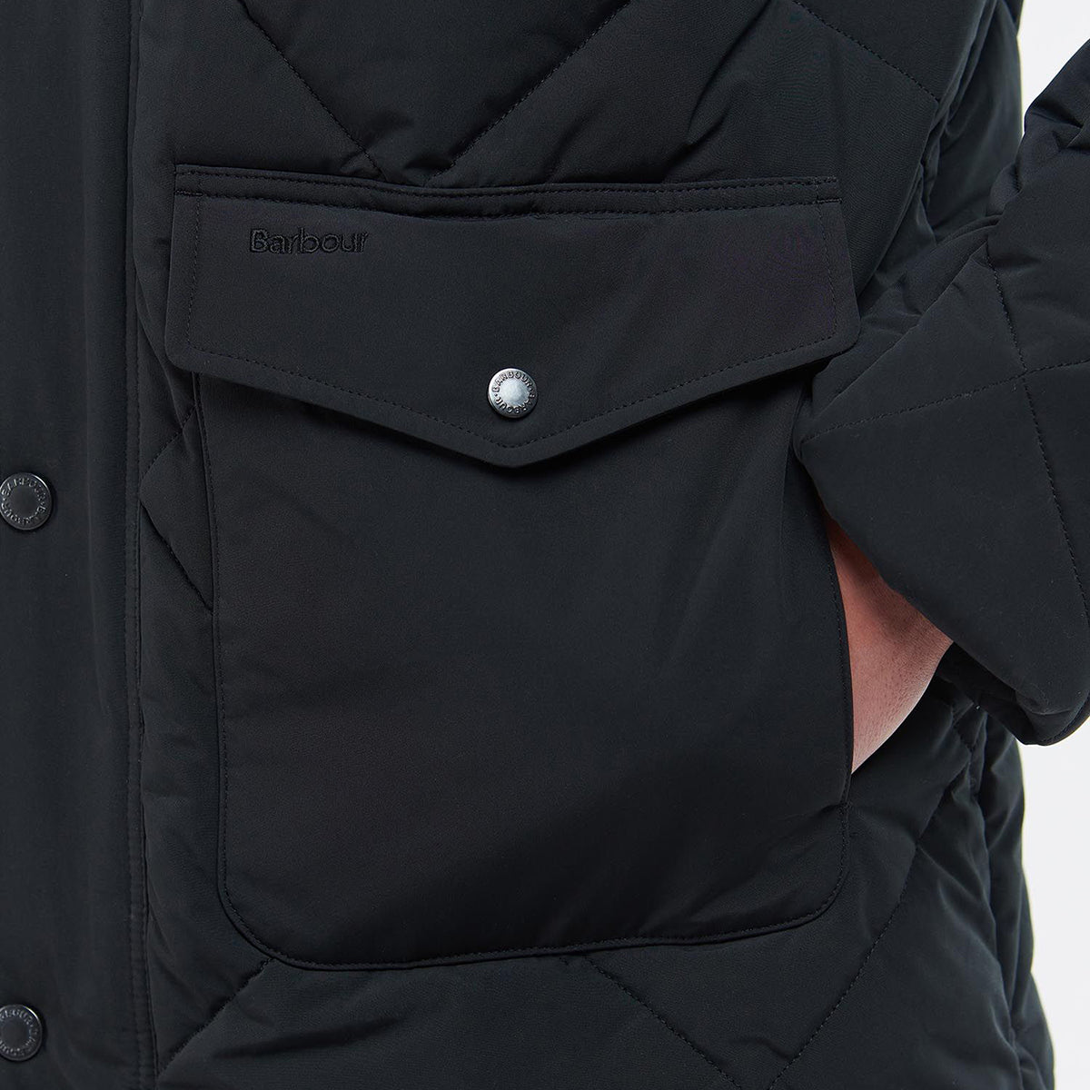 Barbour - Moben Baffle Quilted Jacket in Black