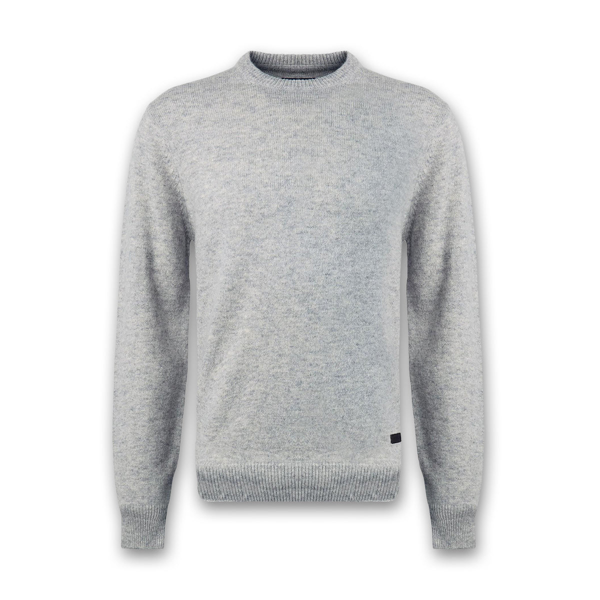 Barbour - Patch Crew Neck Sweater in Light Grey Marl