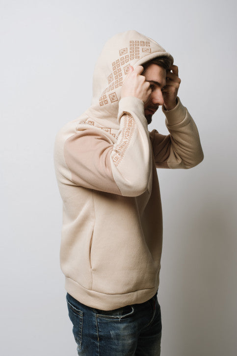 Beige Unisex Hoodie