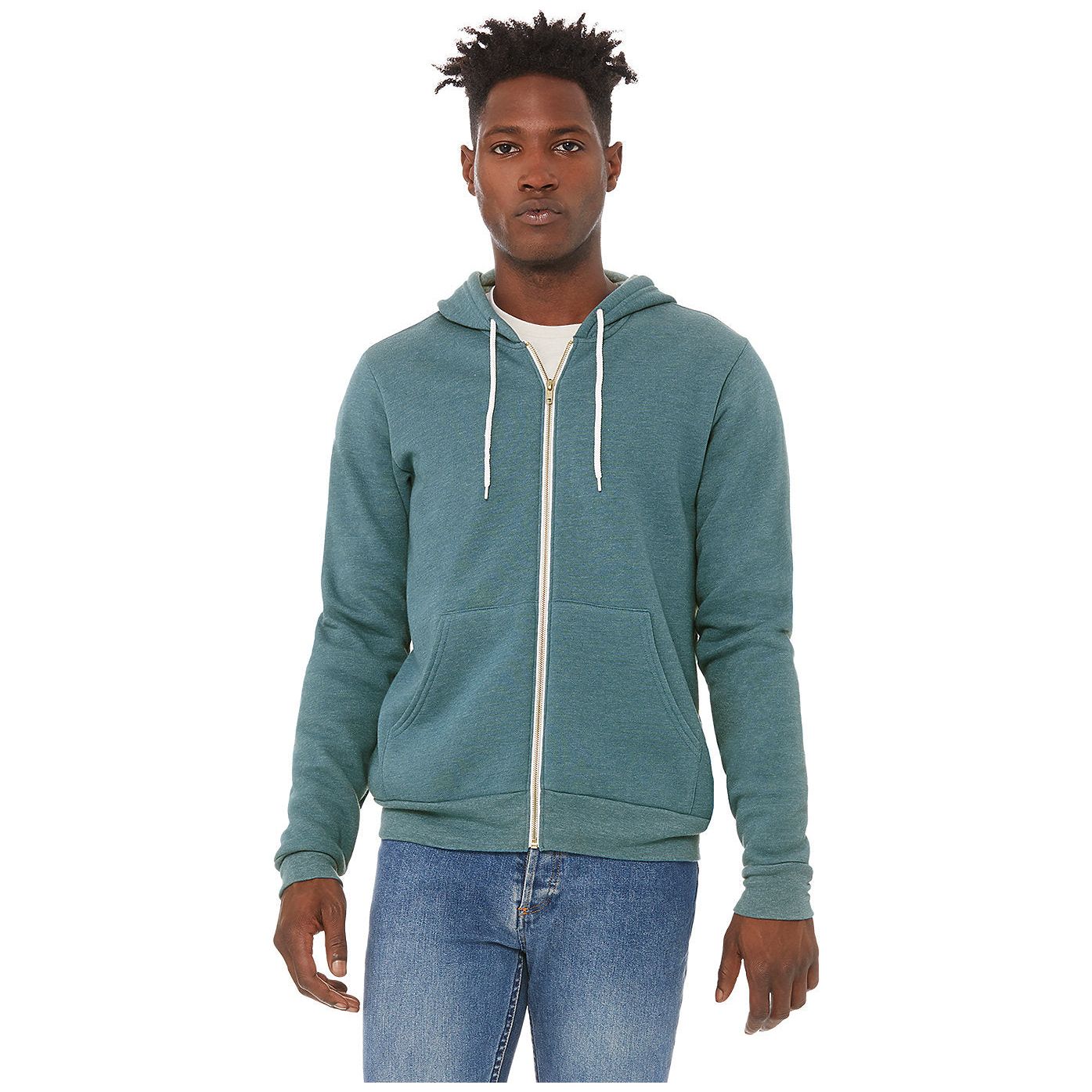 Bella + Canvas Unisex Sponge Fleece Full-Zip Hoodie