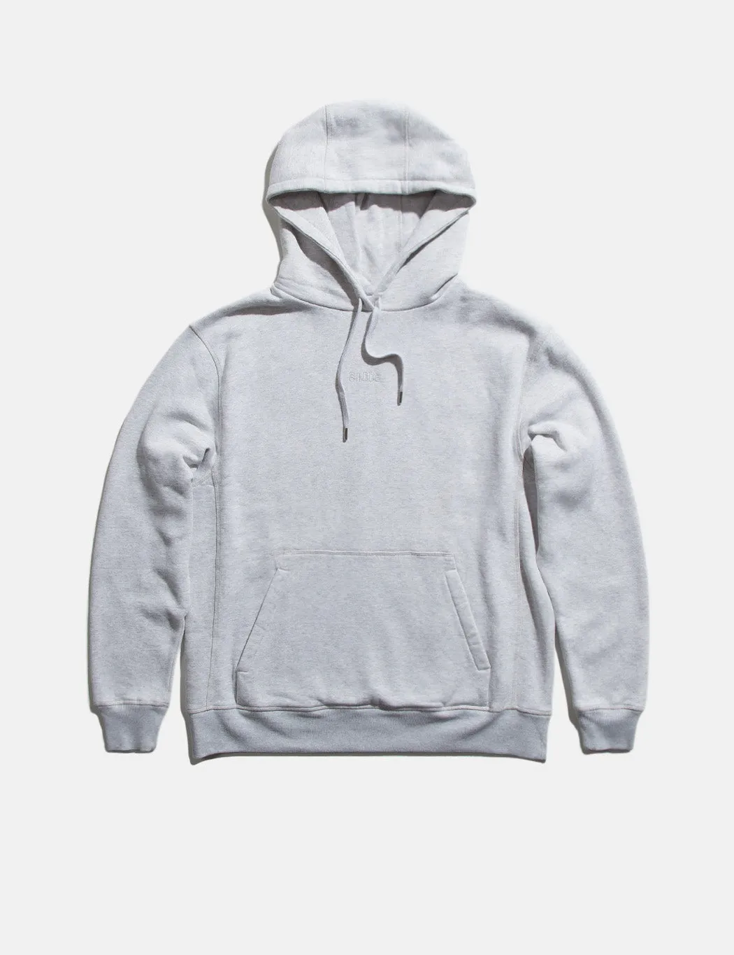 Bhode Oversized Pocket Hoodie (Organic Cotton) - Grey Marl