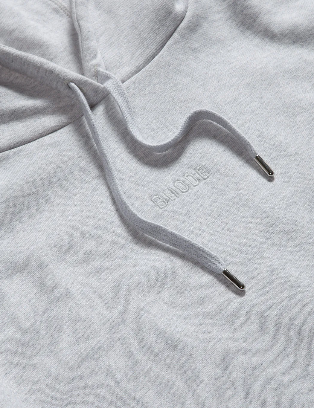 Bhode Oversized Pocket Hoodie (Organic Cotton) - Grey Marl