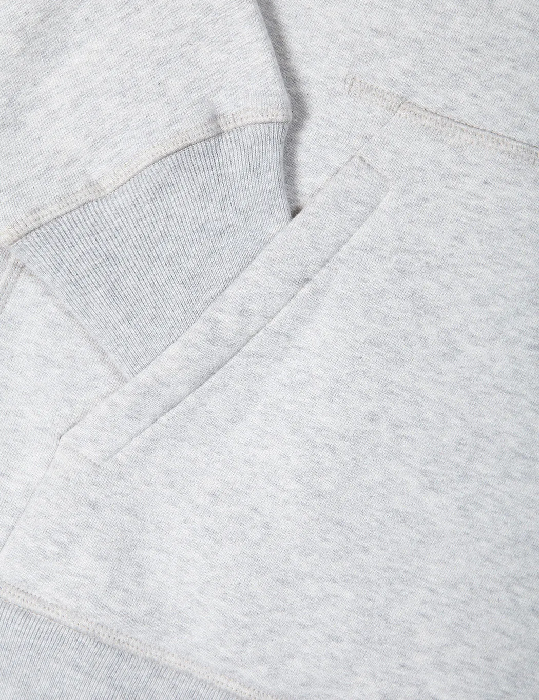 Bhode Oversized Pocket Hoodie (Organic Cotton) - Grey Marl