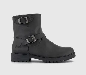 Blowfish Malibu Raven Boots Black Distressed