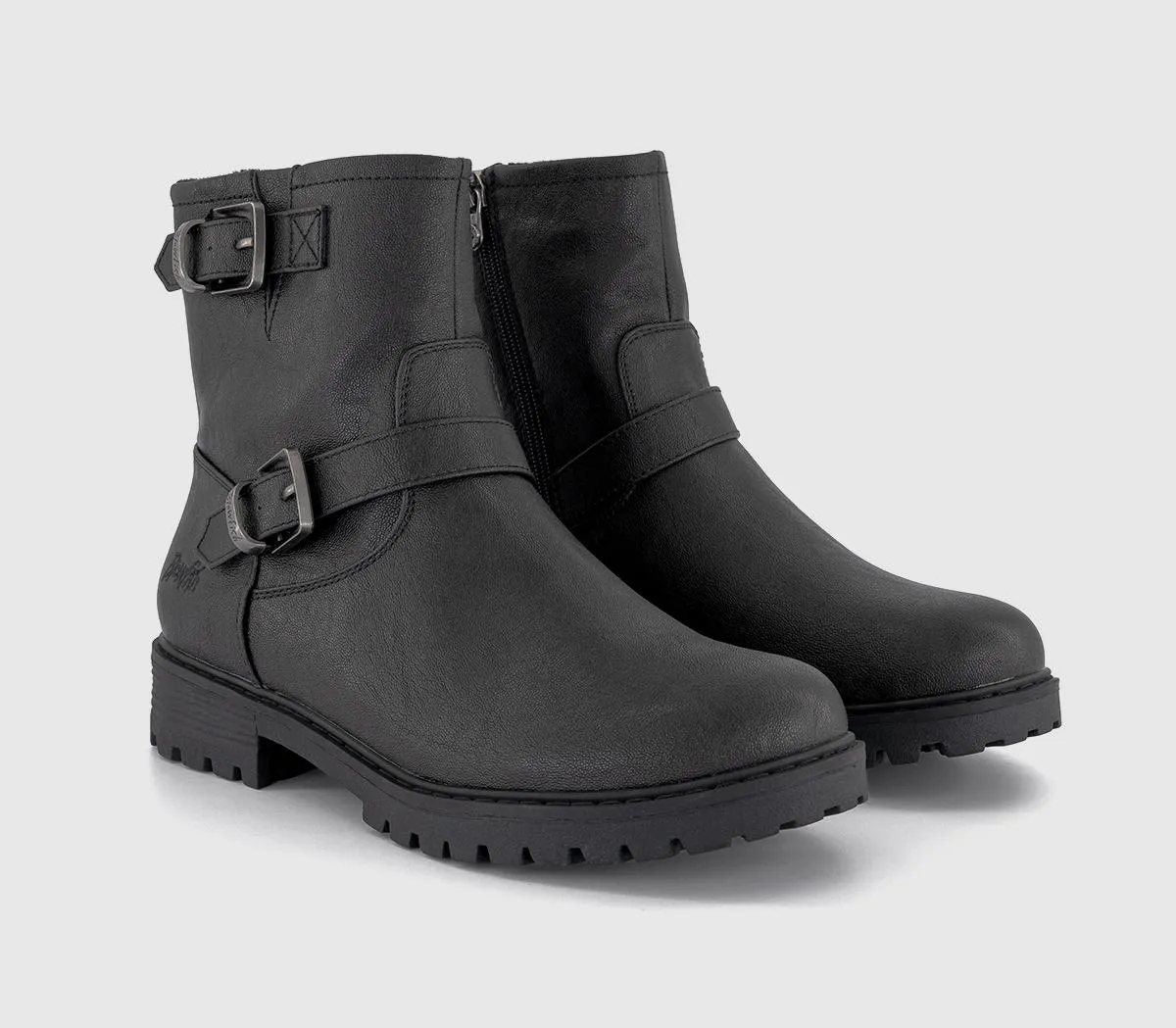 Blowfish Malibu Raven Boots Black Distressed