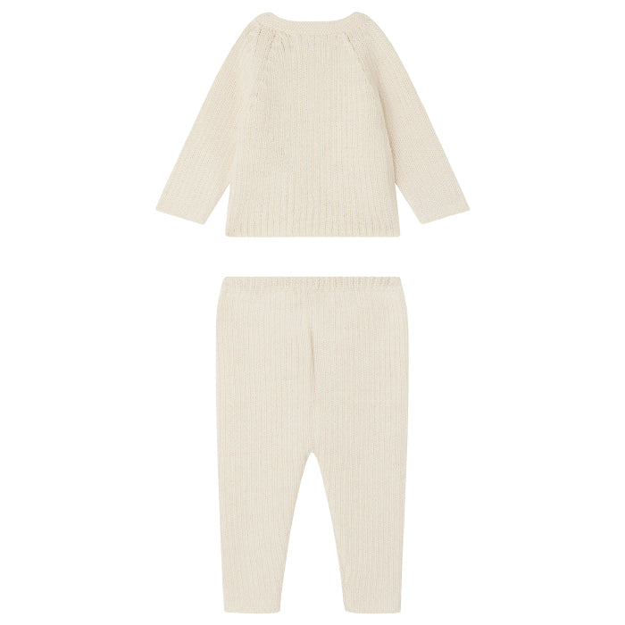 Bonpoint Baby Theva Two Piece Set Milk White