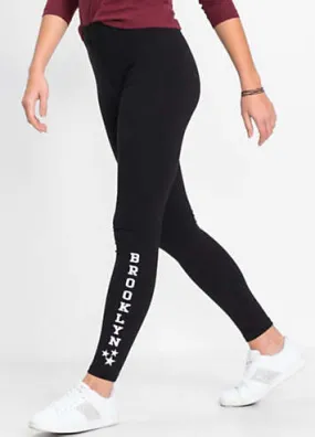 bonprix Slogan Print Leggings | Kaleidoscope