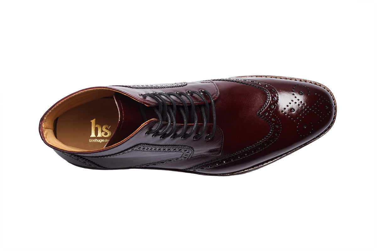 BROGUE BOOTS – BURGUNDY