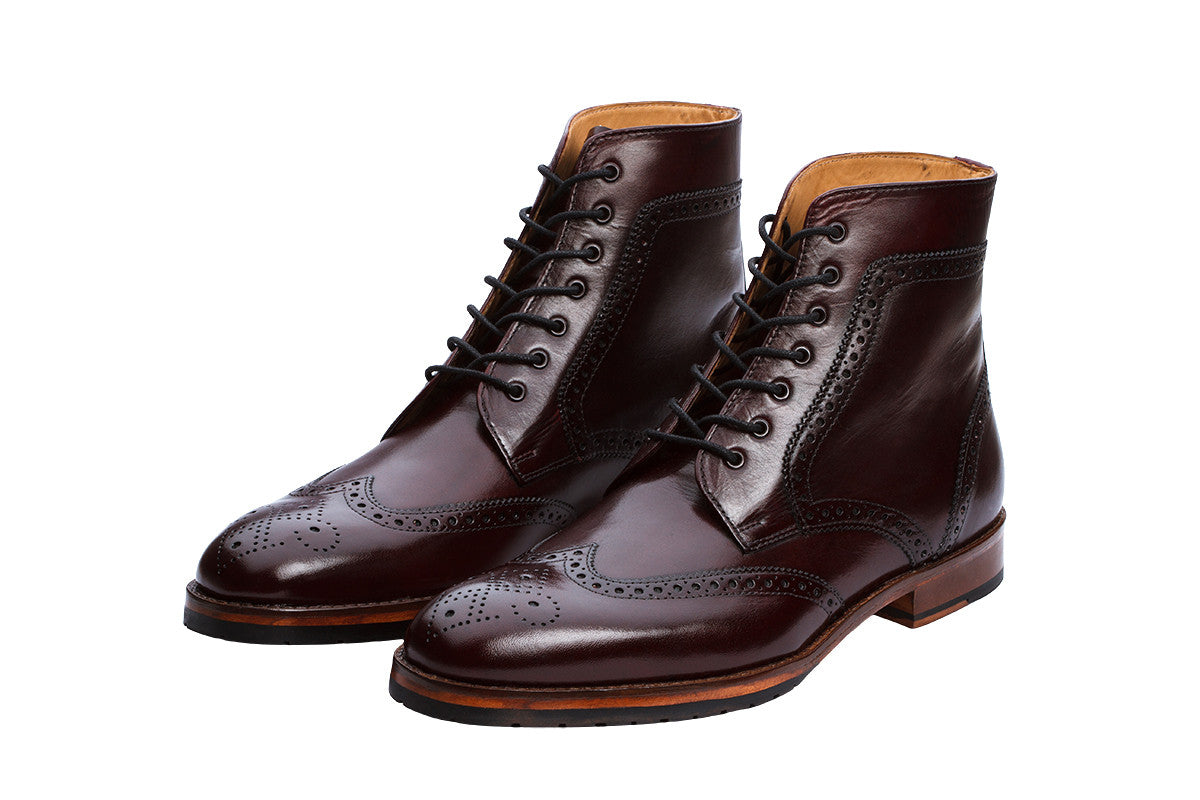 BROGUE BOOTS – BURGUNDY