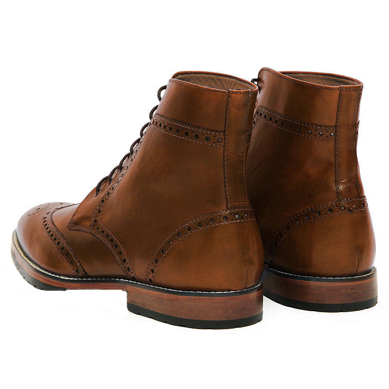 BROGUE BOOTS – TAN