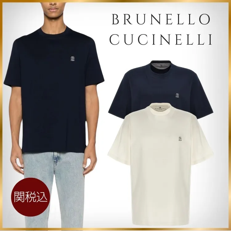 BRUNELLO CUCINELLI  |Cotton Short Sleeves Logo T-Shirts