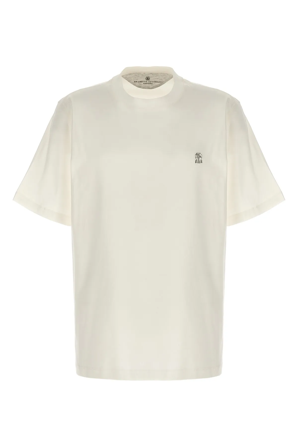 BRUNELLO CUCINELLI  |Cotton Short Sleeves Logo T-Shirts