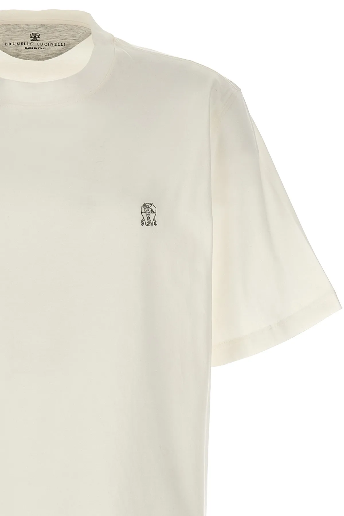 BRUNELLO CUCINELLI  |Cotton Short Sleeves Logo T-Shirts