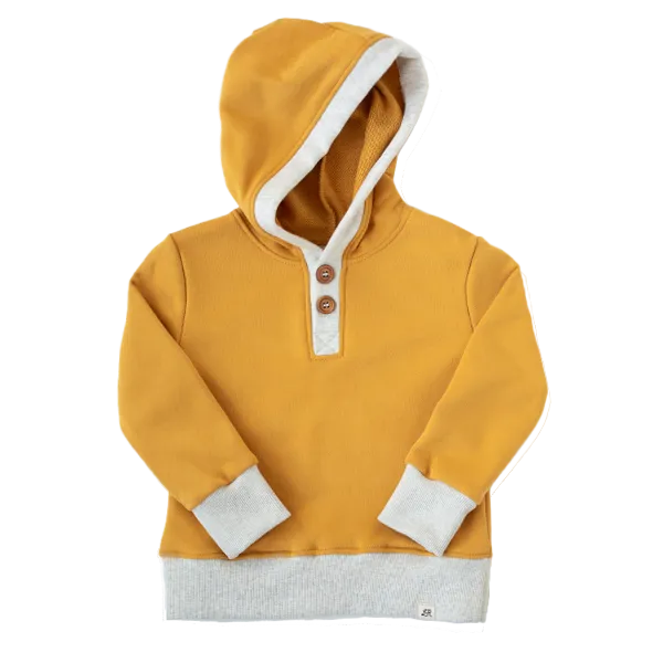 Butterscotch Button Hoodie