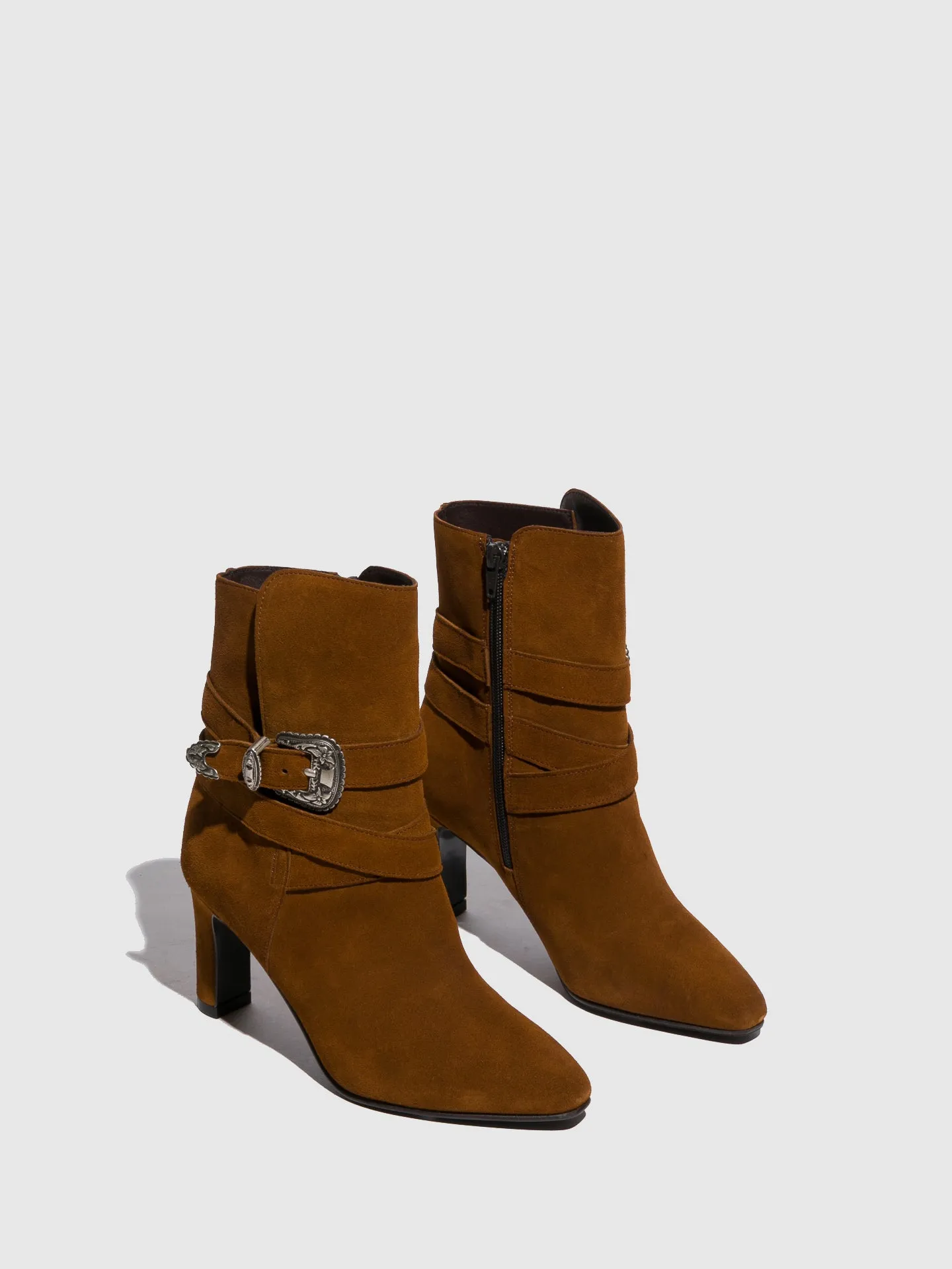 Camel Buckle Boots