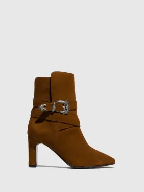 Camel Buckle Boots