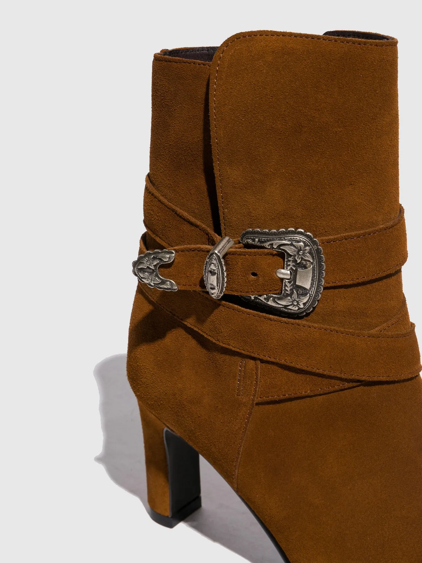 Camel Buckle Boots