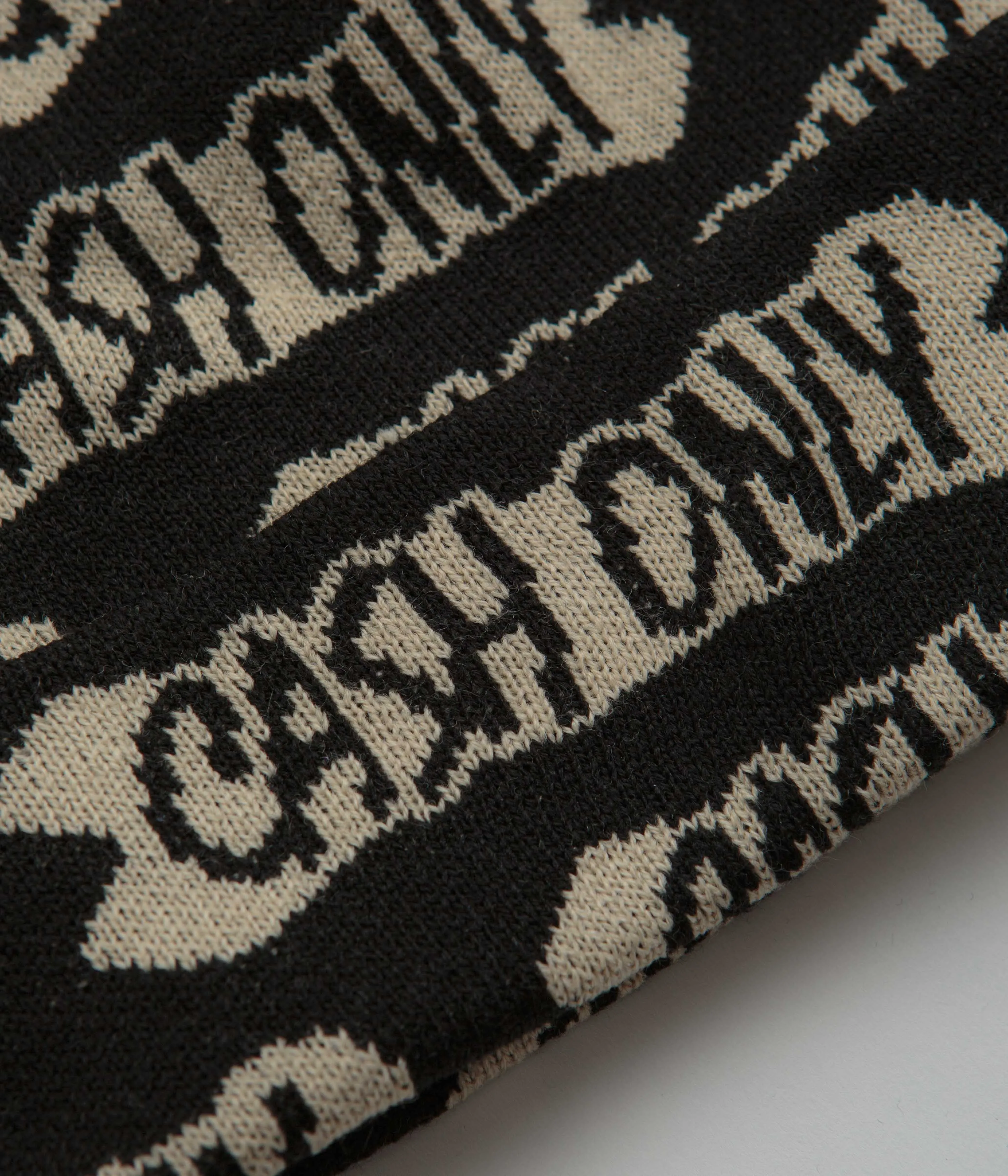 Cash Only Bone Beanie - Black