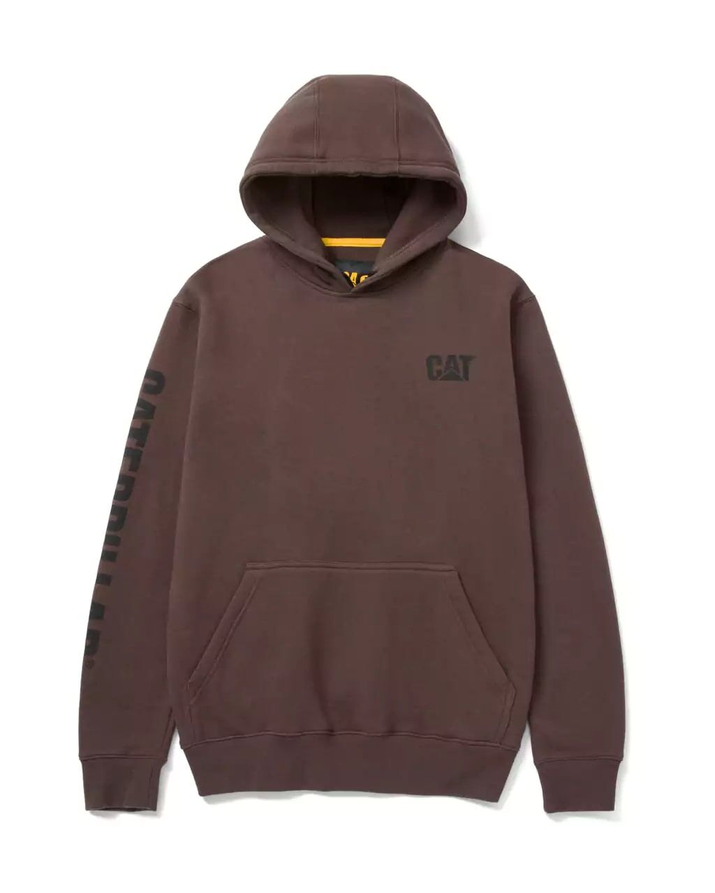 CAT Men's Trademark Banner Hoodie in Coffee Bean