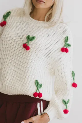 Cherry Knit Sweater