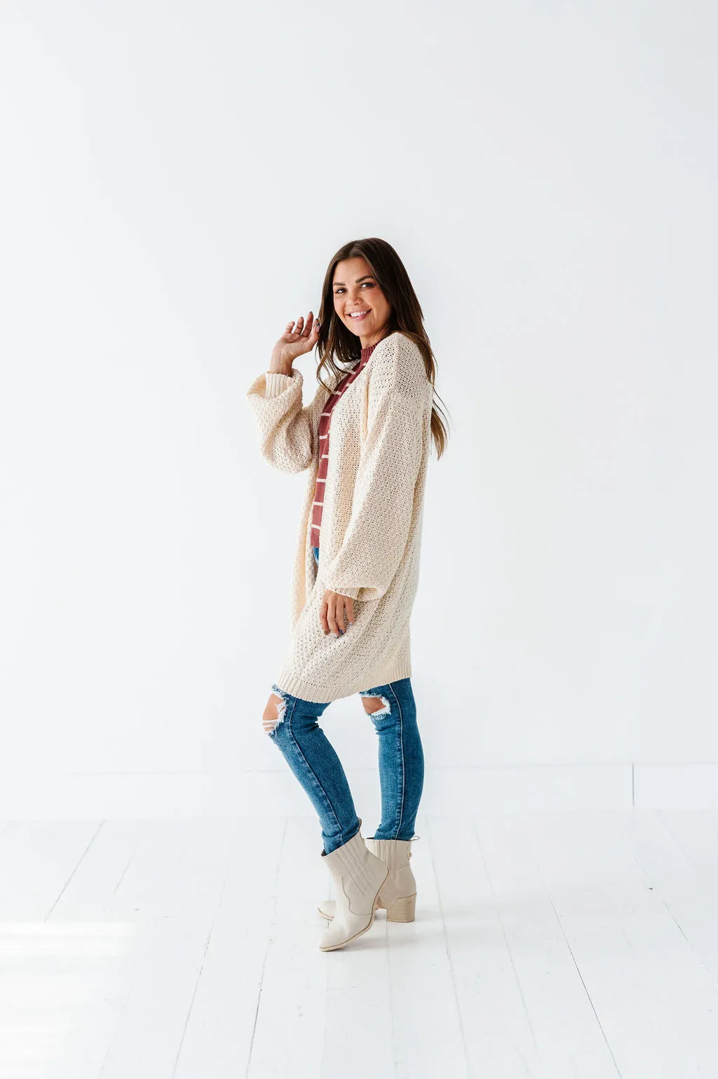 Chilton Cardigan in Oatmeal