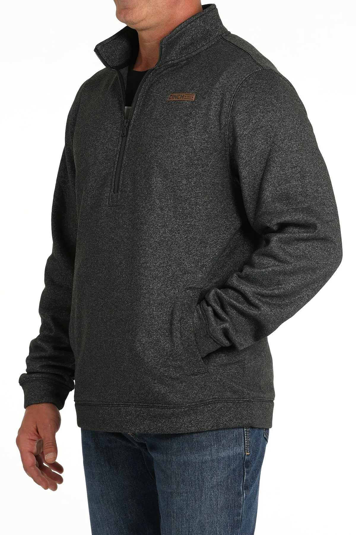 Cinch Men's 1/2 Zip Pullover - Black