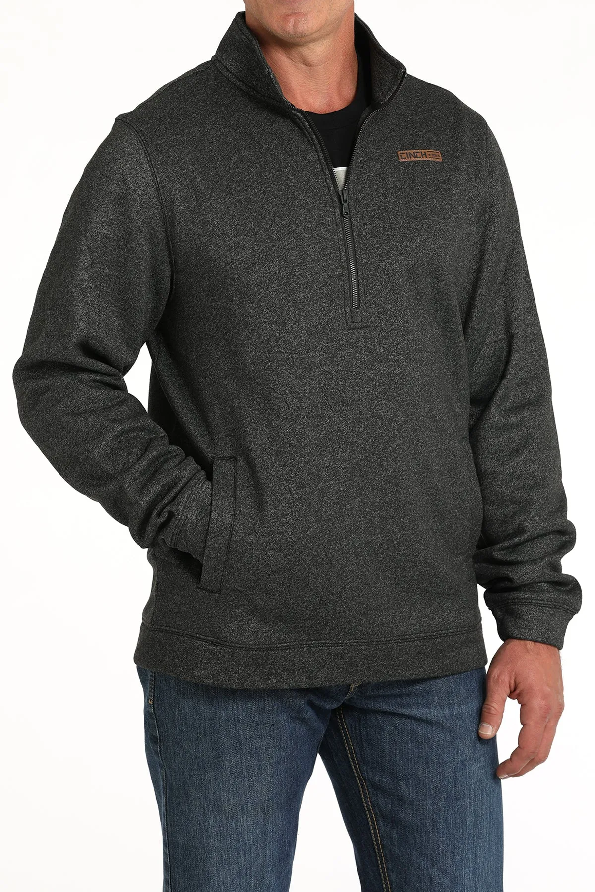 Cinch Men's 1/2 Zip Pullover - Black