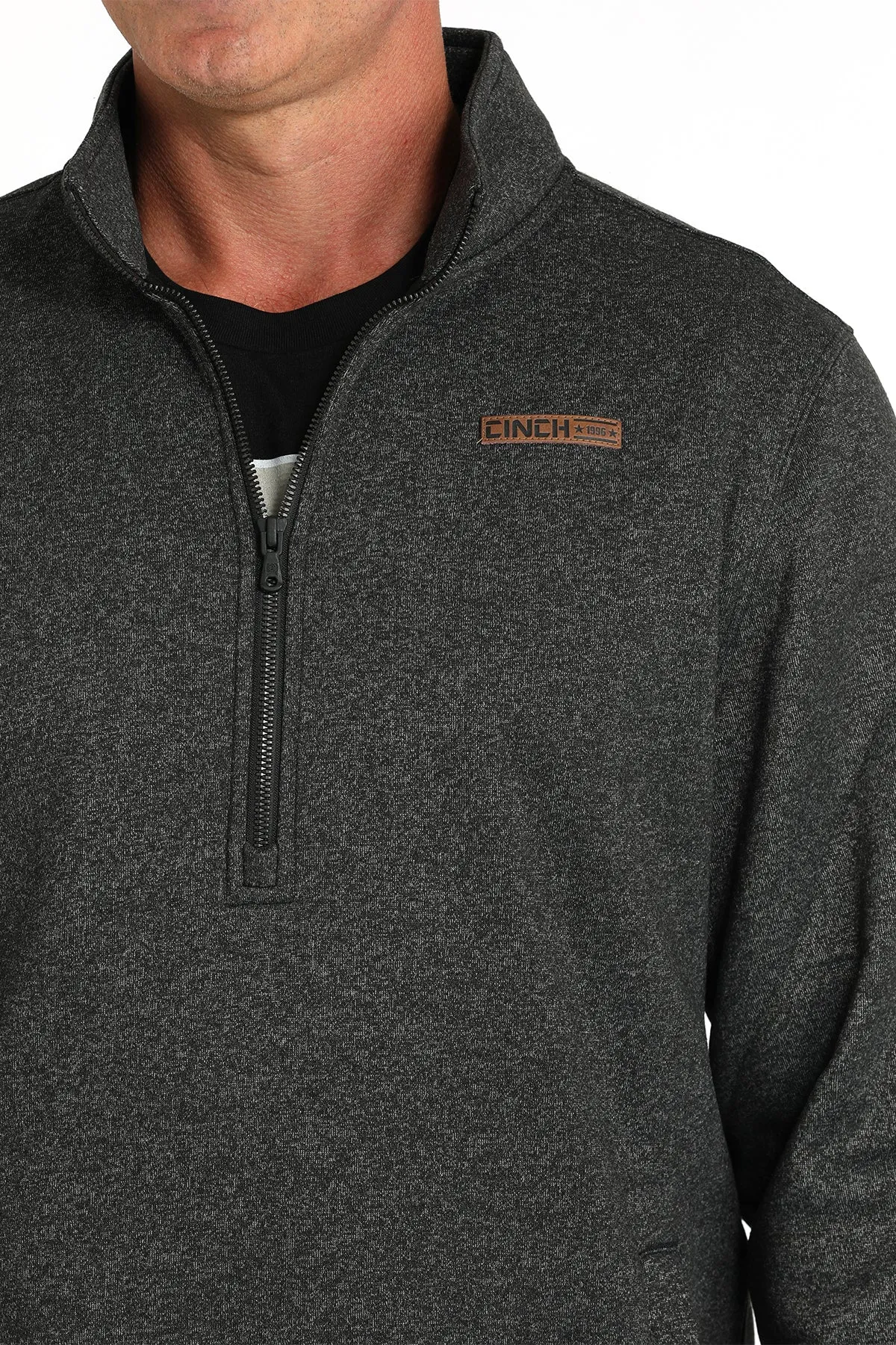 Cinch Men's 1/2 Zip Pullover - Black