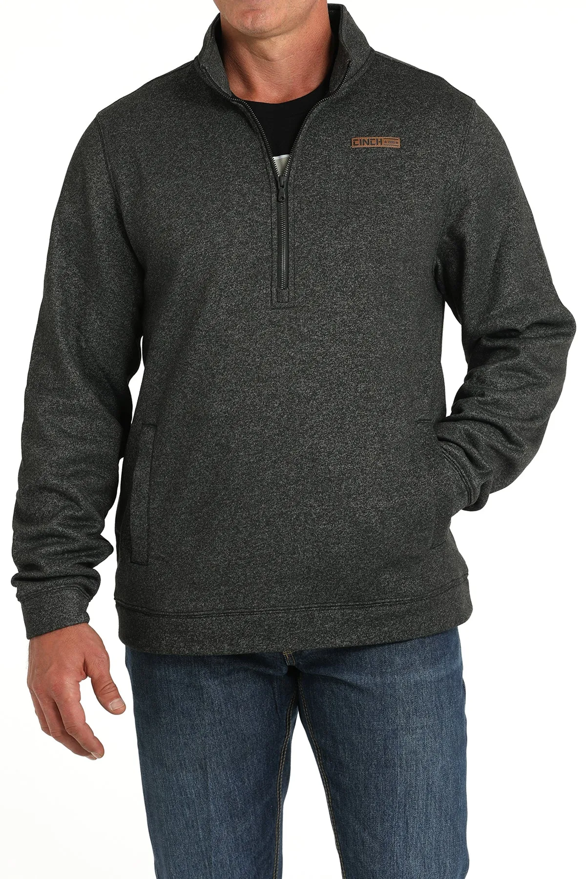 Cinch Men's 1/2 Zip Pullover - Black