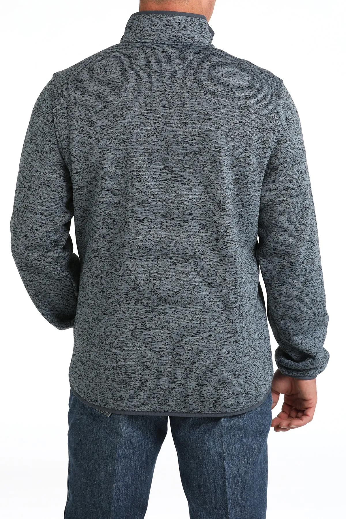 Cinch Men's Blue Pullover Heavy Knit Sweater