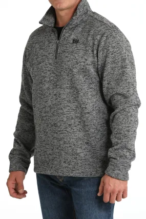 Cinch Men's Grey 1/4 Zip Sweater