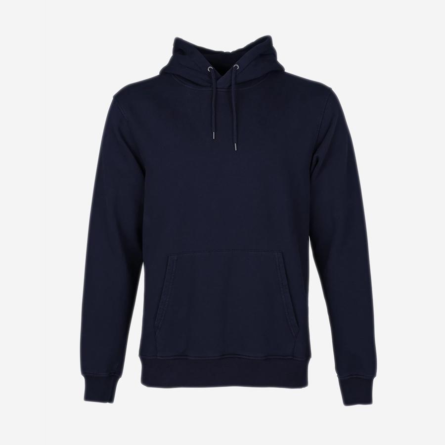 Classic Organic Hoodie - Navy Blue