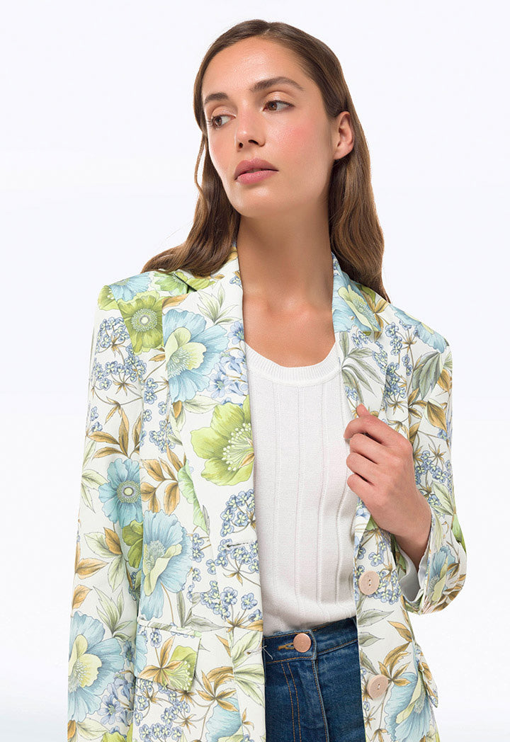 Classic Printed Blazer