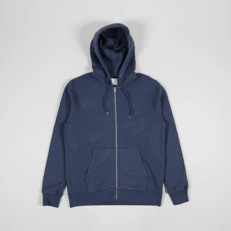 Colorful Standard Classic Organic Zip Hoodie Petrol Blue